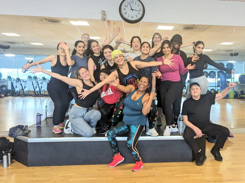 High-energy fitness class